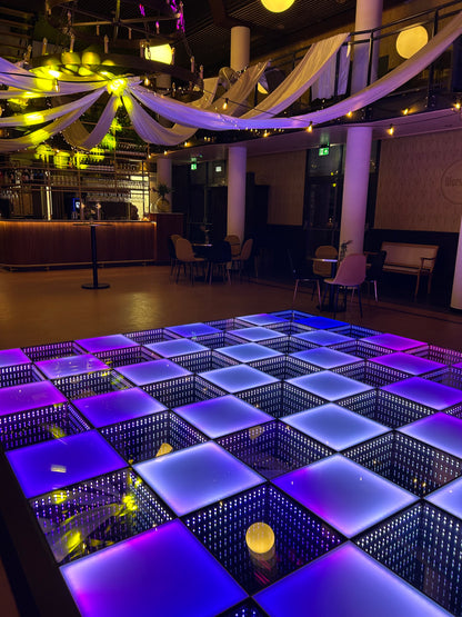 LED dansvloer 4x4 meter op bruiloft