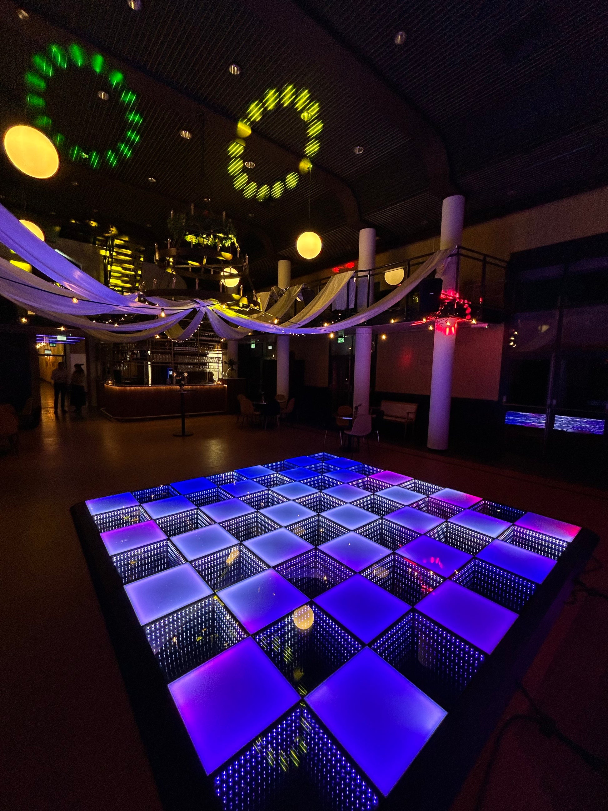 LED dansvloer 4x4 meter op bruiloft