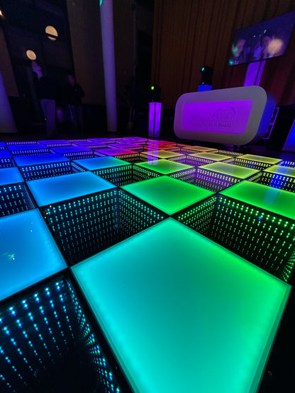 LED dansvloer 4x4 meter op bruiloft