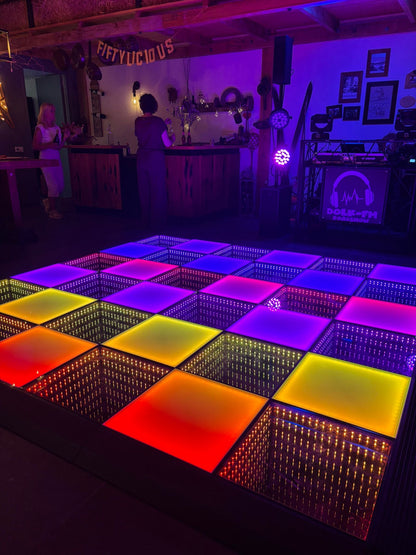 LED dansvloer 4x4 meter op bruiloft