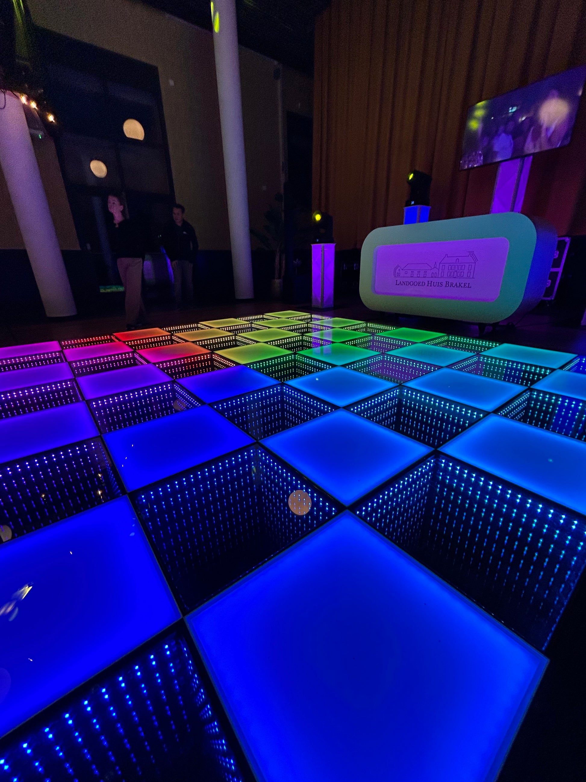 LED dansvloer 4x4 meter op bruiloft