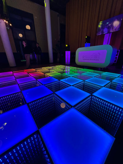 LED dansvloer 4x4 meter op bruiloft
